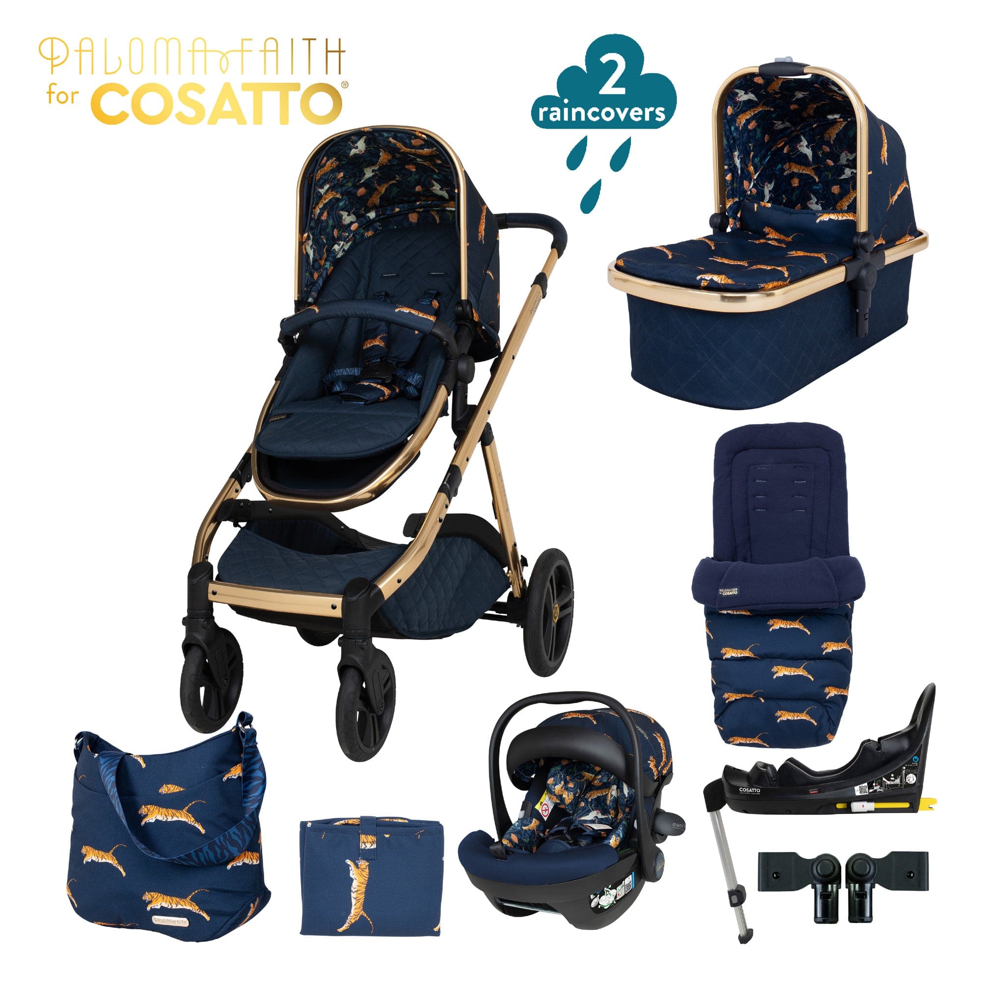 Cosatto Wow XL Acorn Everything Bundle On The Prowl Travel Systems CT5314 5021645067499