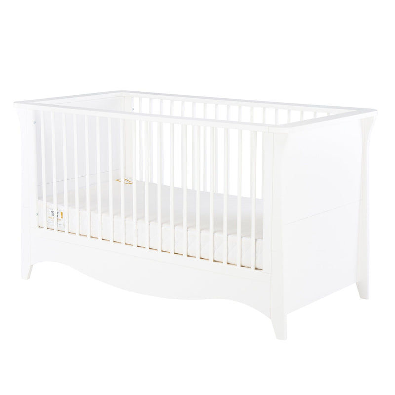 CuddleCo Clara Cot Bed in White Cot Beds