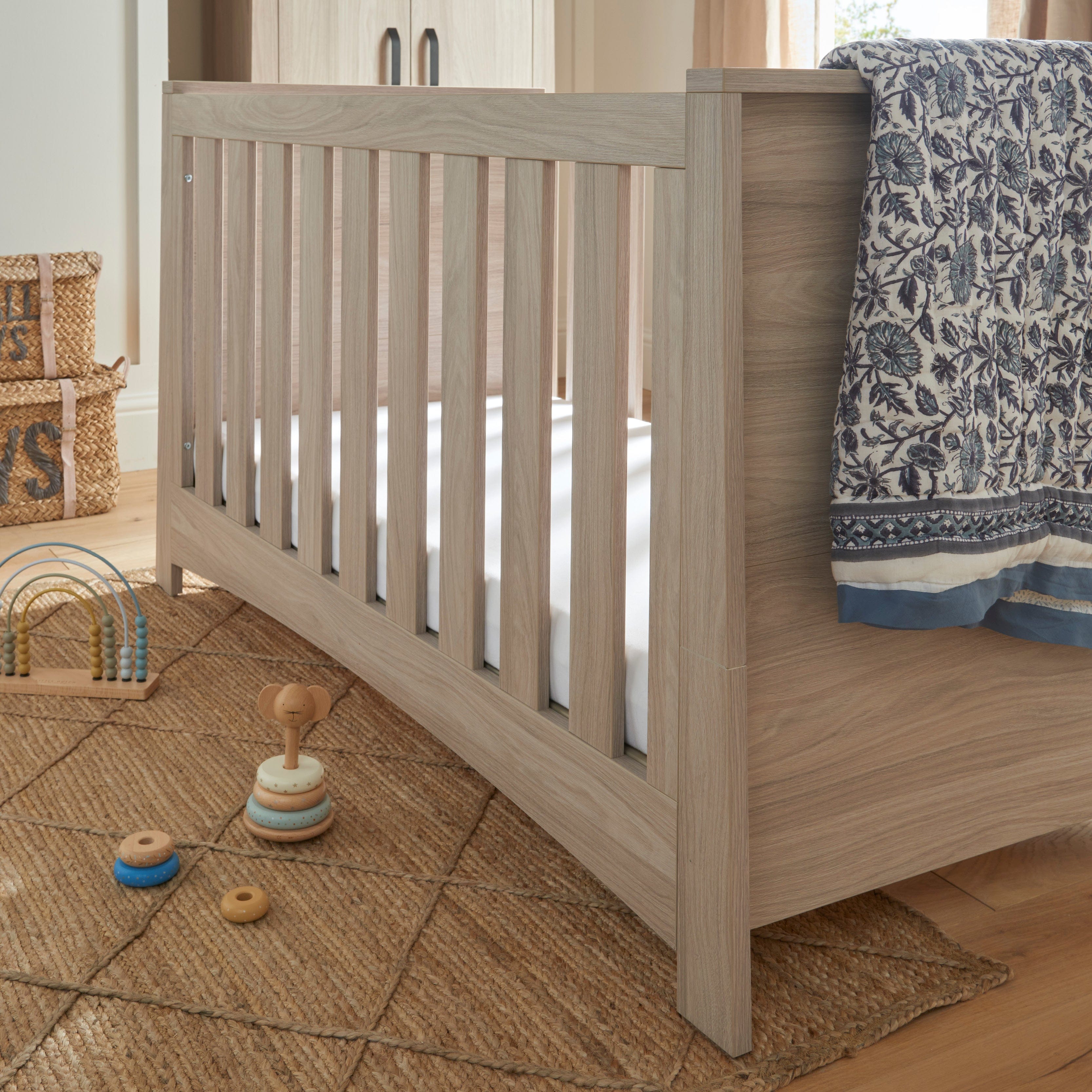 CuddleCo Isla Cotbed in Ash Cot Beds