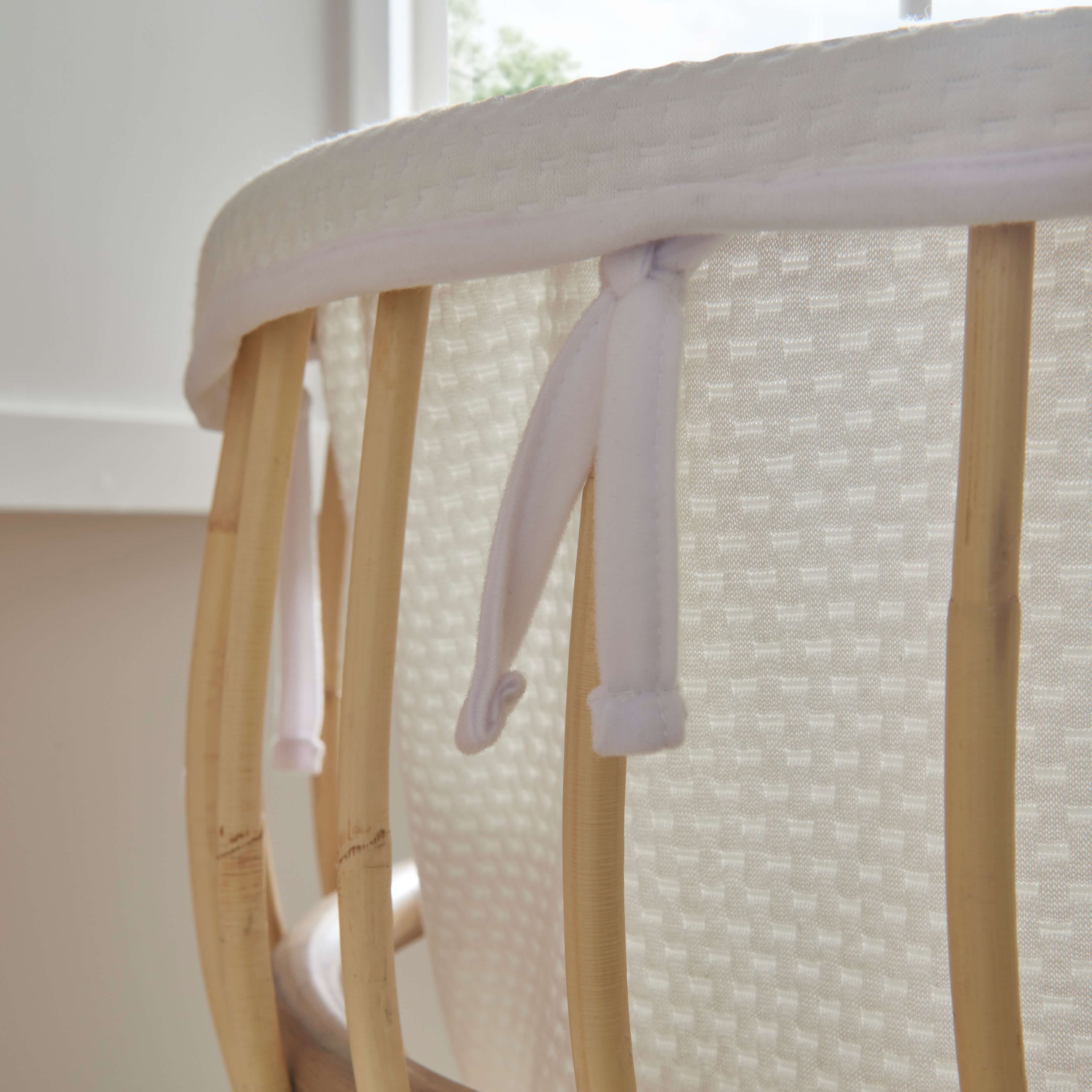 CuddleCo Aria Crib and Hanging Rail Room Set in Rattan Nursery Room Sets FRN/CUD/151168 5060971151168
