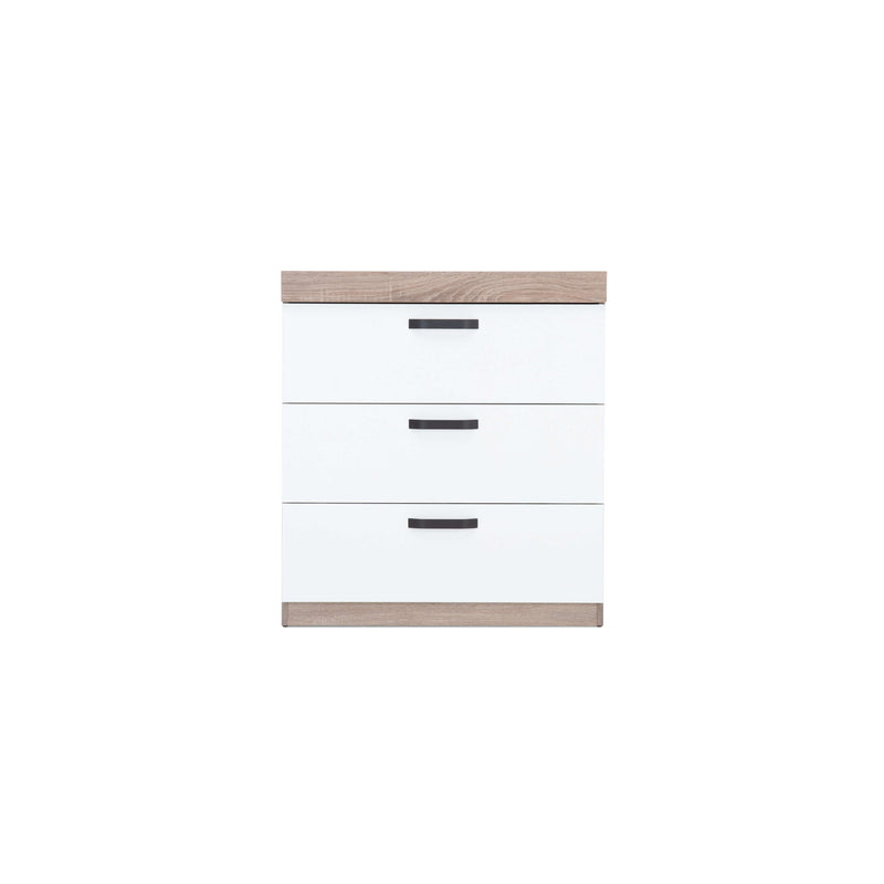 CuddleCo Enzo 2 Piece Set in Truffle Oak/White Nursery Room Sets