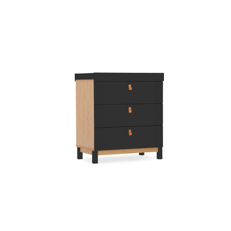 CuddleCo Rafi 5 Piece Room Set in Oak & Black Nursery Room Sets