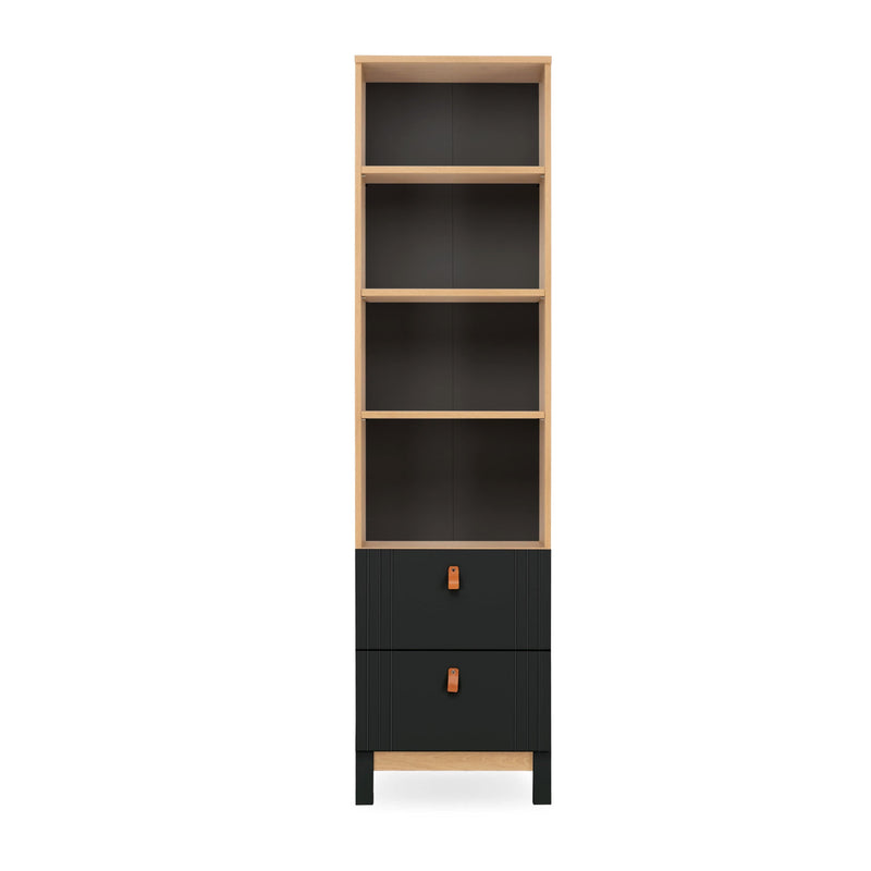 CuddleCo Rafi 5 Piece Room Set in Oak & Black Nursery Room Sets