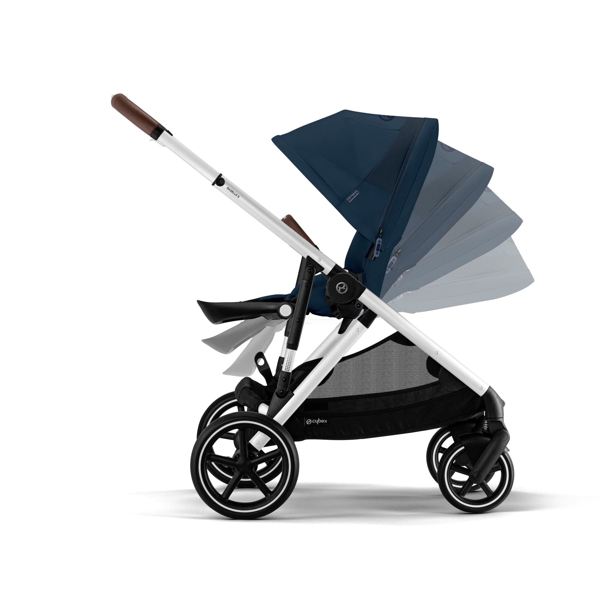 Cybex Gazelle S Luxury Bundle in Silver/Ocean Blue Baby Prams 12775-SLV-OCE-BLU 4063846324873