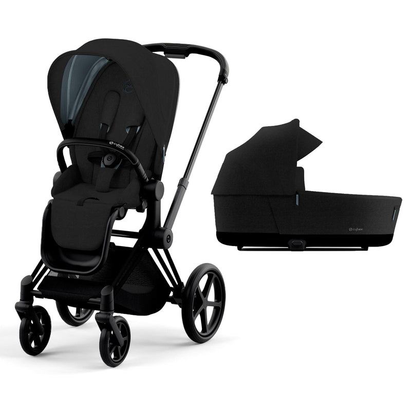 Cybex Priam & Lux Cot (2022) in Stardust Black Plus Baby Prams