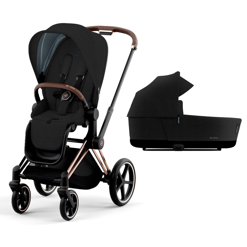 Cybex Priam & Lux Cot (2022) in Stardust Black Plus Baby Prams