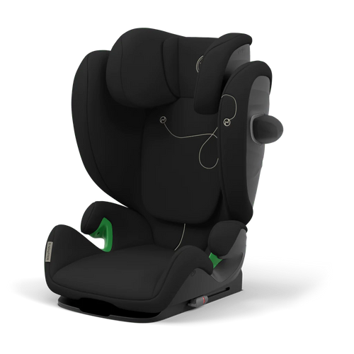 Cybex Solution G i-Fix Highback Booster Car Seat in Moon Black Highback Booster Seats