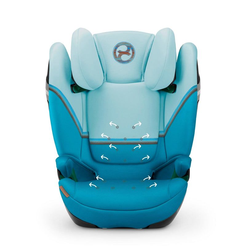 Cybex Solution S2 i-FIX High Back Booster Beach Blue Highback Booster Seats 522002268 4063846310562