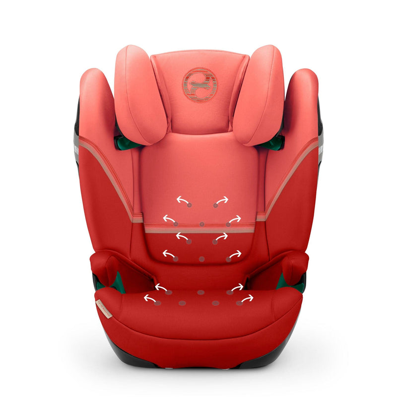 Cybex Solution S2 i-FIX High Back Booster Hibiscus Red Highback Booster Seats 522002272 4063846310722