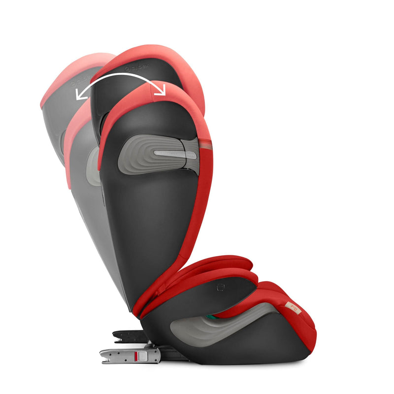 Cybex Solution S2 i-FIX High Back Booster Hibiscus Red Highback Booster Seats 522002272 4063846310722