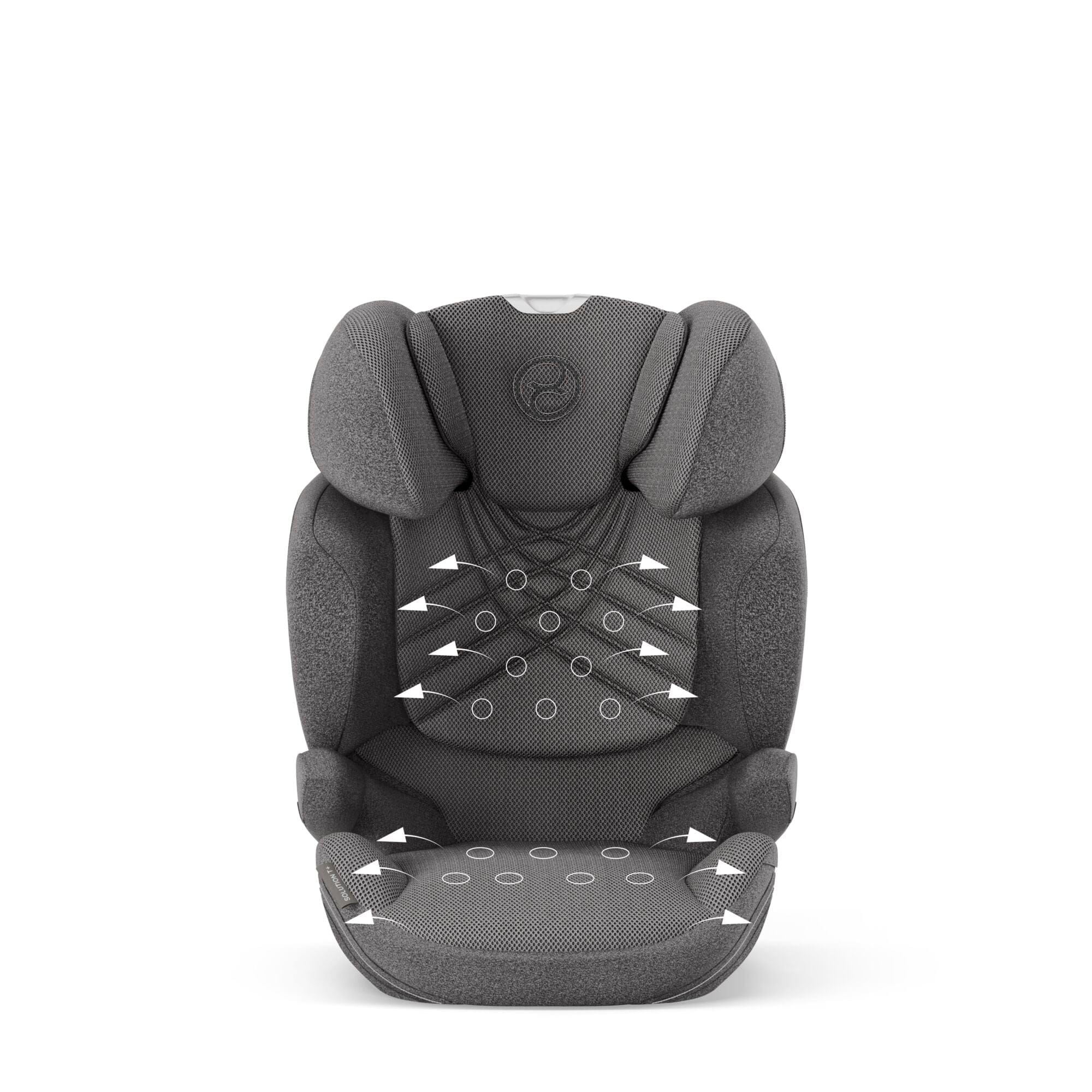 Cybex Solution T i-Fix Plus in Mirage Grey Highback Booster Seats 522004108 4063846380237
