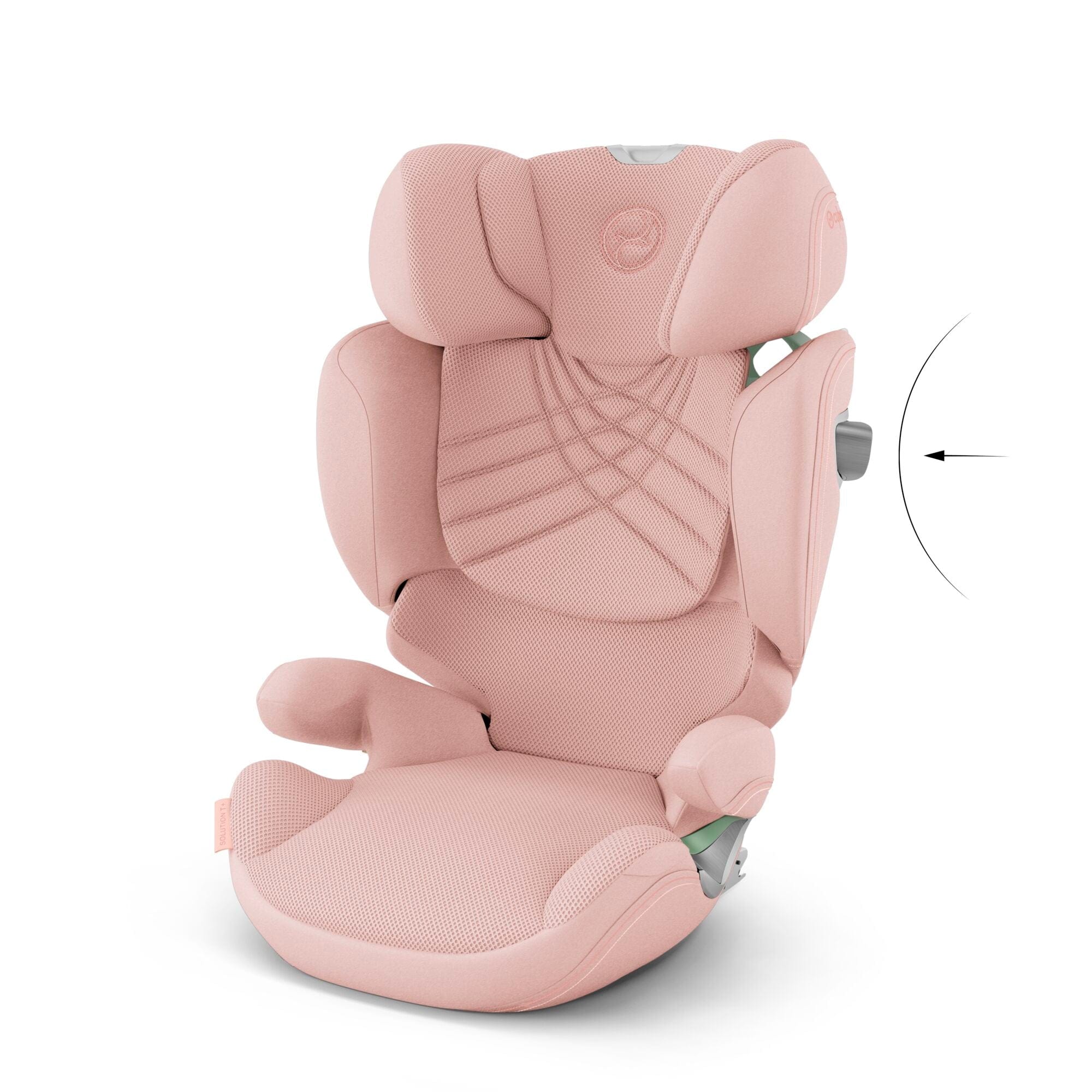 Cybex Solution T i-Fix Plus in Peach Pink Highback Booster Seats 522004112 4063846380350