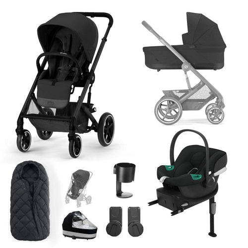 Cybex Balios Comfort Bundle in Black/Moon Black Travel Systems 127454-BLK-MOO-BLK 4063846317806