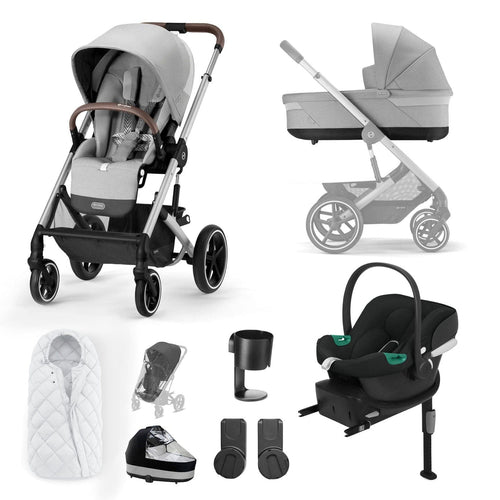 Cybex Balios Comfort Bundle in Silver/Lava Grey Travel Systems 127456-SLV-LAV-GRY 4063846317967