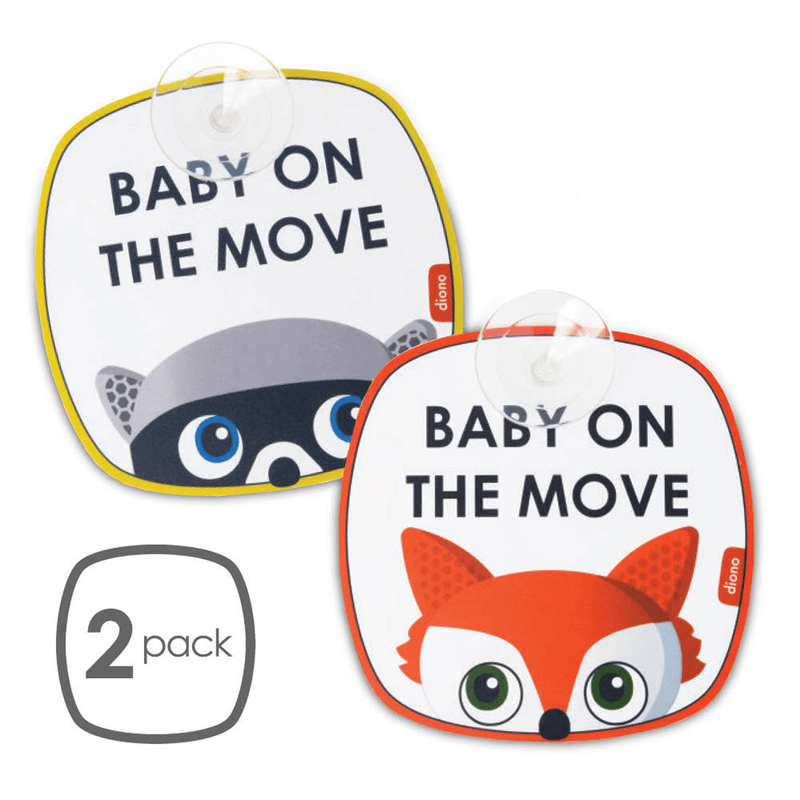 Diono Baby On The Move Signs 2pk In Car Accessories 60565-GL-01 677726605651