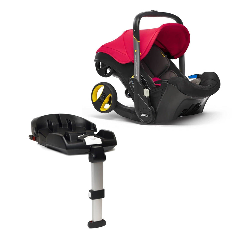Doona Car Seat Stroller Flame Red with ISOFIX Base Baby Car Seats 9344-FLA-RED 4897055669544