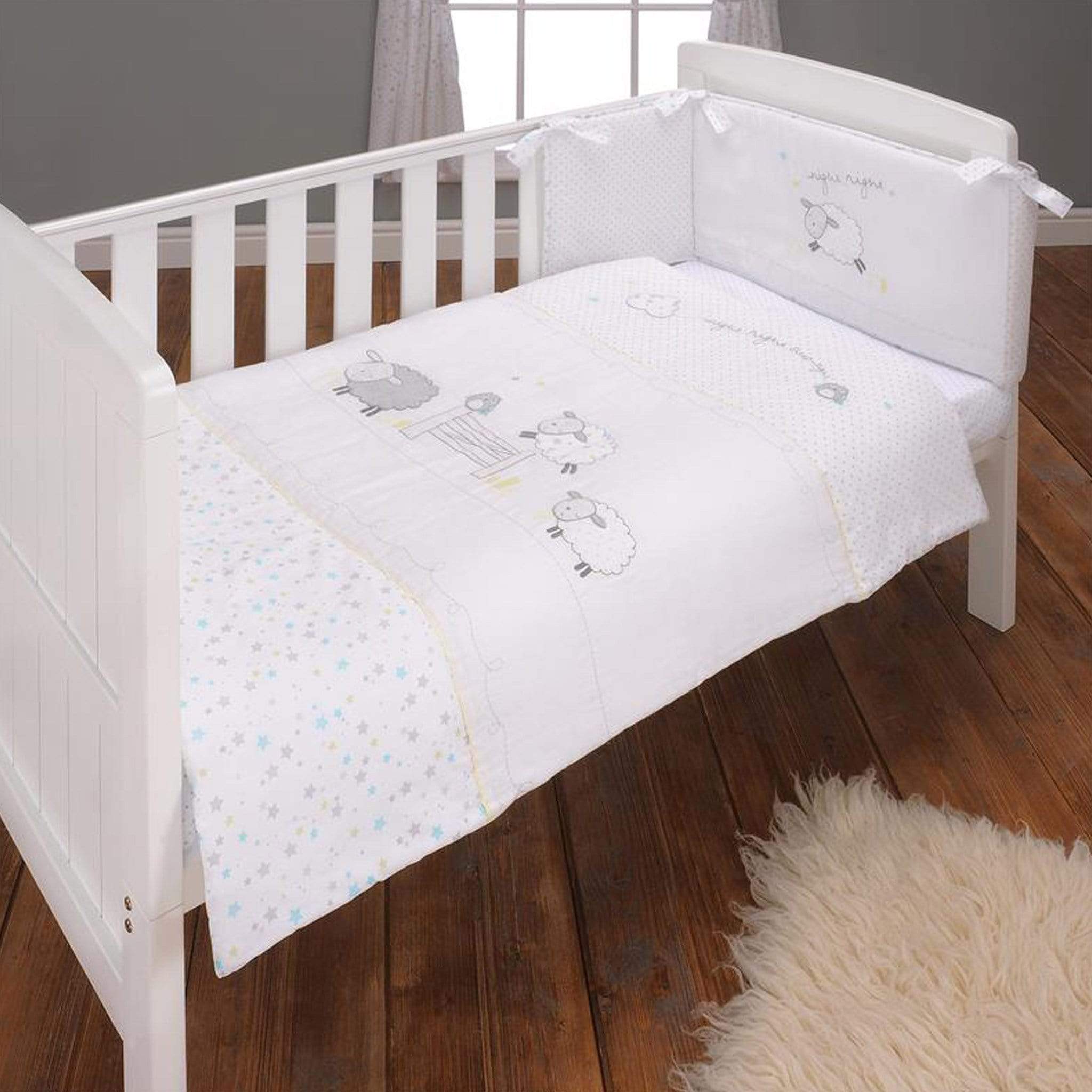 East Coast Counting Sheep 3 Piece Bedding Set Cot & Cot Bed Quilts 9882CS 5021669826447