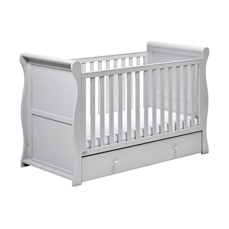 East Coast Nebraska Sleigh CotBed Grey Cots 9028G 5021669548677