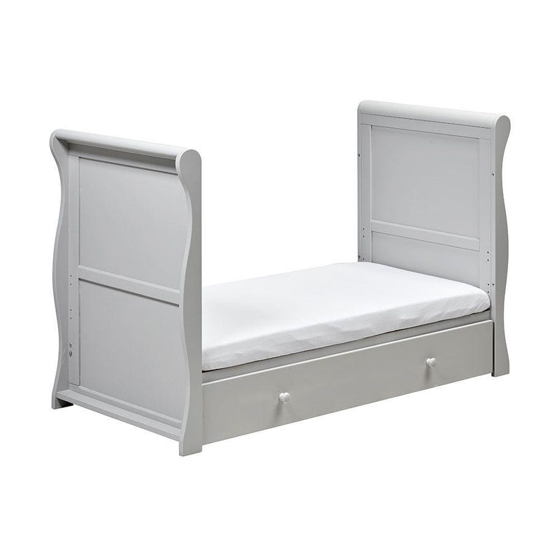 East Coast Nebraska Sleigh CotBed Grey Cots 9028G 5021669548677