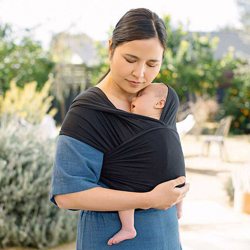 Ergobaby Aura Baby Wrap in Pure Black Baby Carriers WLABLCK 1220000203068