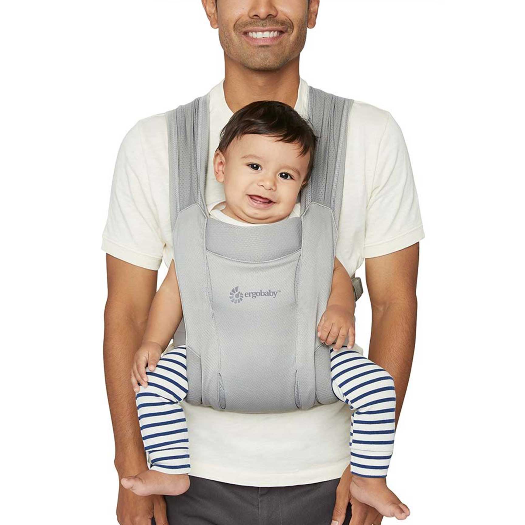 Ergobaby Embrace Soft Air Mesh in Soft Grey Baby Carriers BCEMASAMGRY 1220000205154