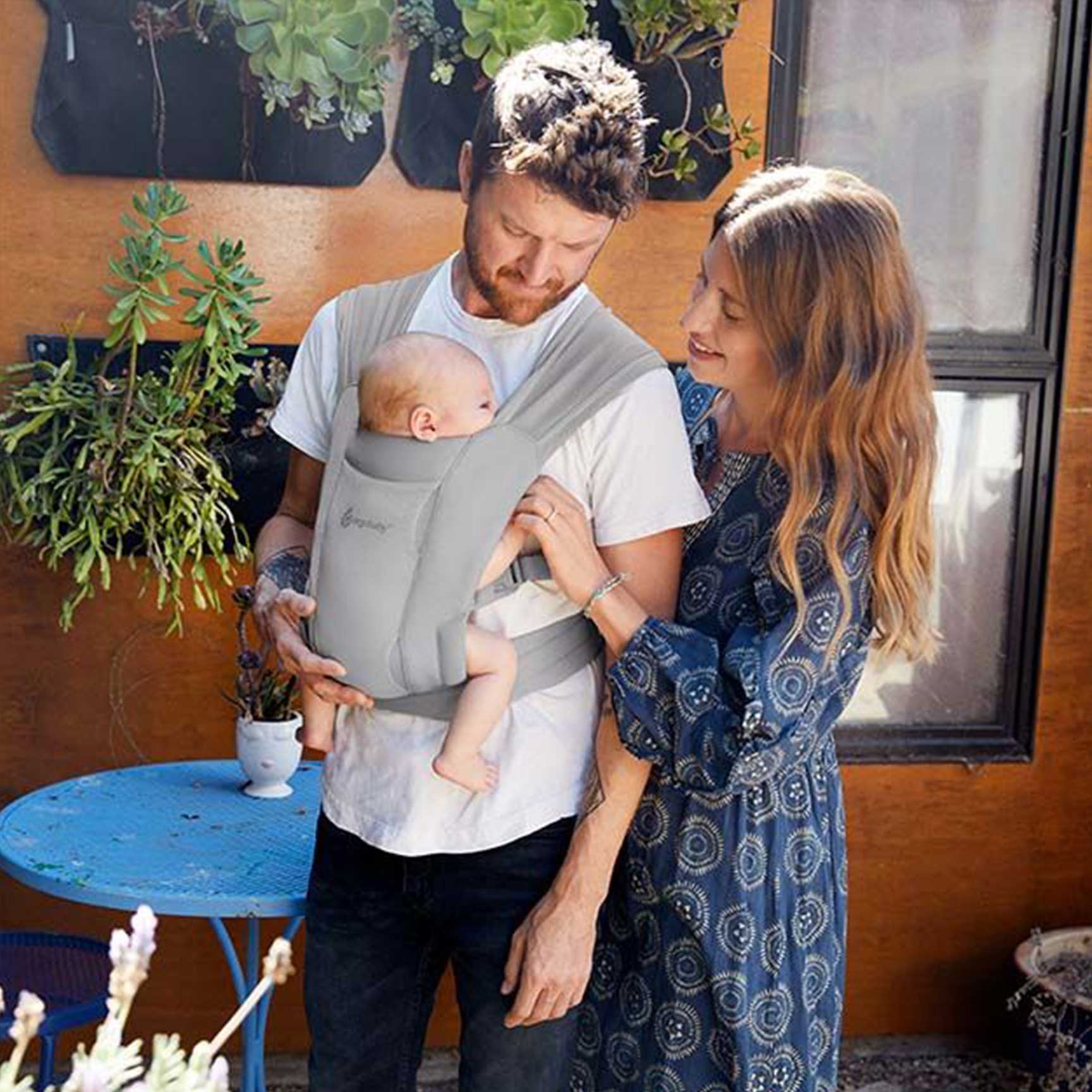 Ergobaby Embrace Soft Air Mesh in Soft Grey Baby Carriers BCEMASAMGRY 1220000205154