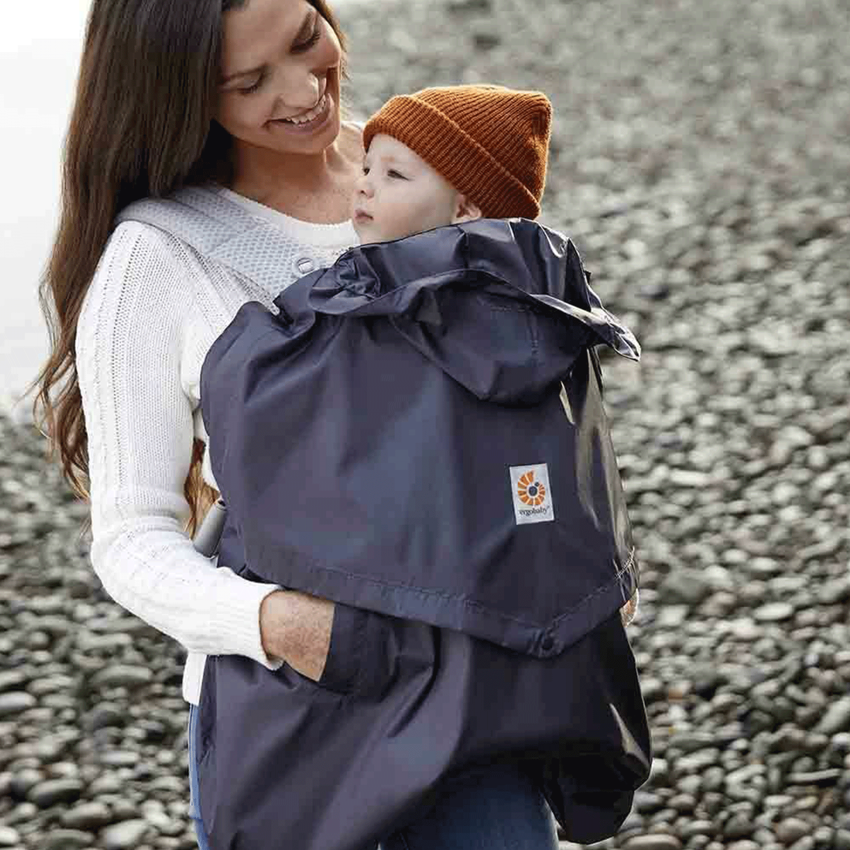 Ergobaby Ergo Carrier Rain and Wind Cover in Charcoal Baby Carriers WCRWCHAR 191653006409