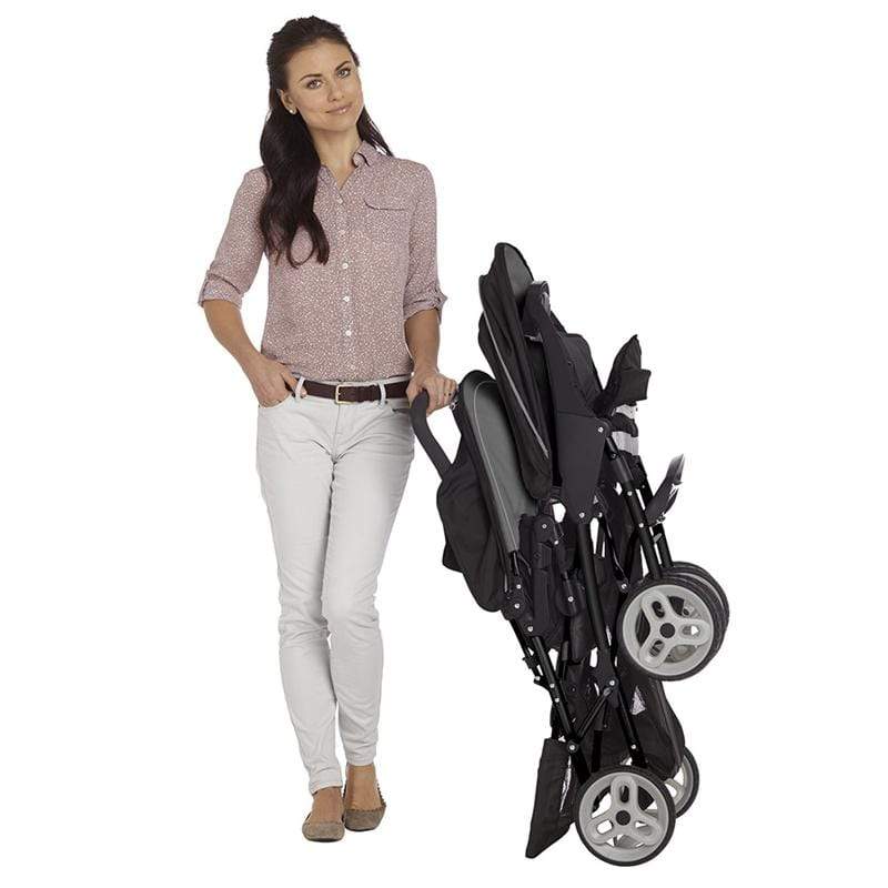 Graco Stadium Duo Tandem Stroller Black/Grey Double & Twin Prams 6L199BGRU 3660730042335