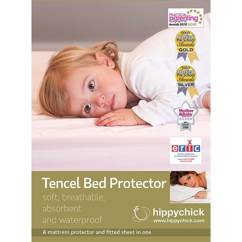 Hippychick Tencel Fitted Cot Bed Mattress Protector
