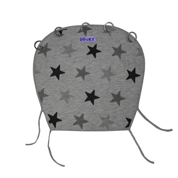 Hippychick Dooky Sun Shade Grey Stars