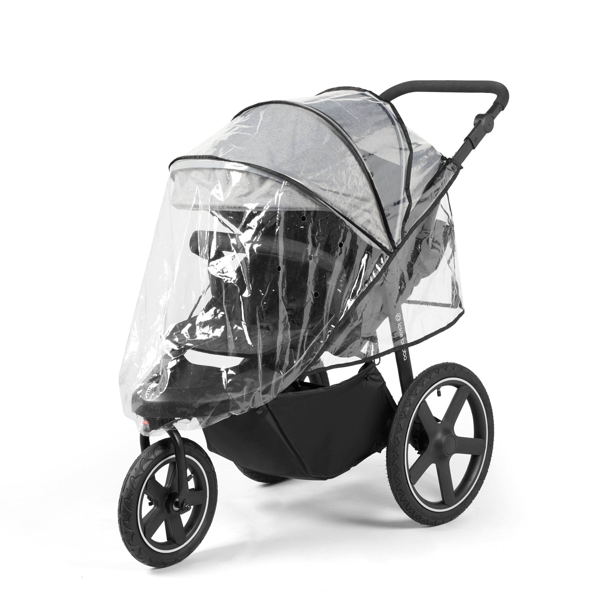 Ickle Bubba Venus Max Jogger Stroller I-Size Travel System in Black/Space Grey with Isofix Base 3 Wheelers 13-004-500-014 5060777950422