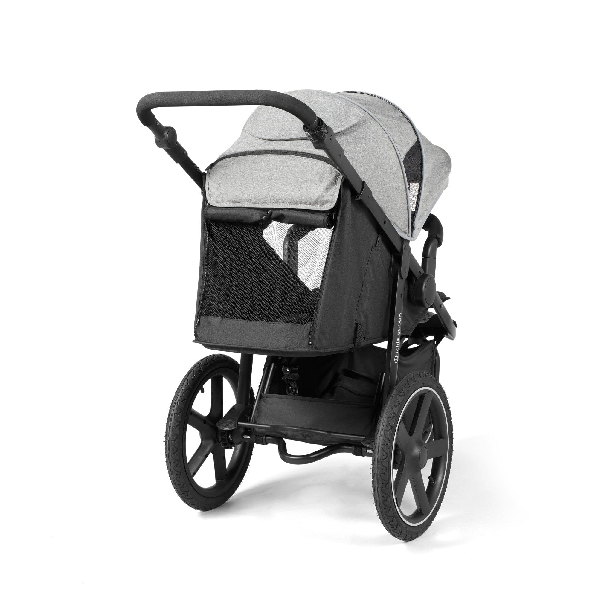 Ickle Bubba Venus Max Jogger Stroller I-Size Travel System in Black/Space Grey with Isofix Base 3 Wheelers 13-004-500-014 5060777950422