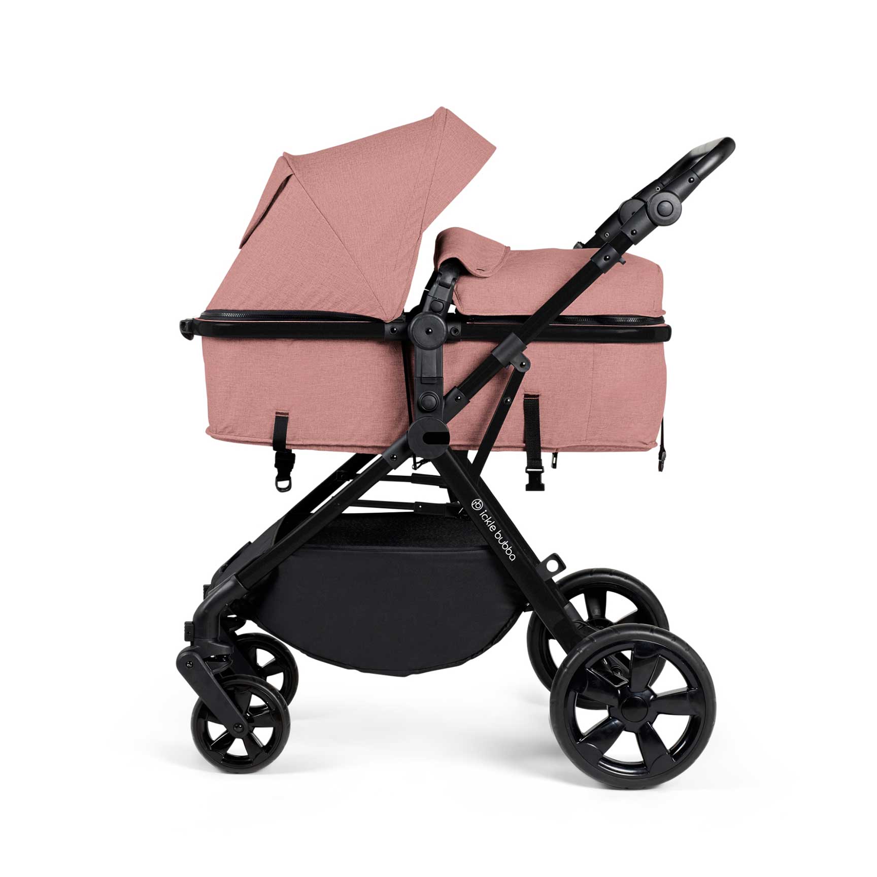 Ickle Bubba Comet All-in-One I-Size Travel System with Isofix Base in Dusty Pink Baby Prams 10-008-300-134 5056515025811