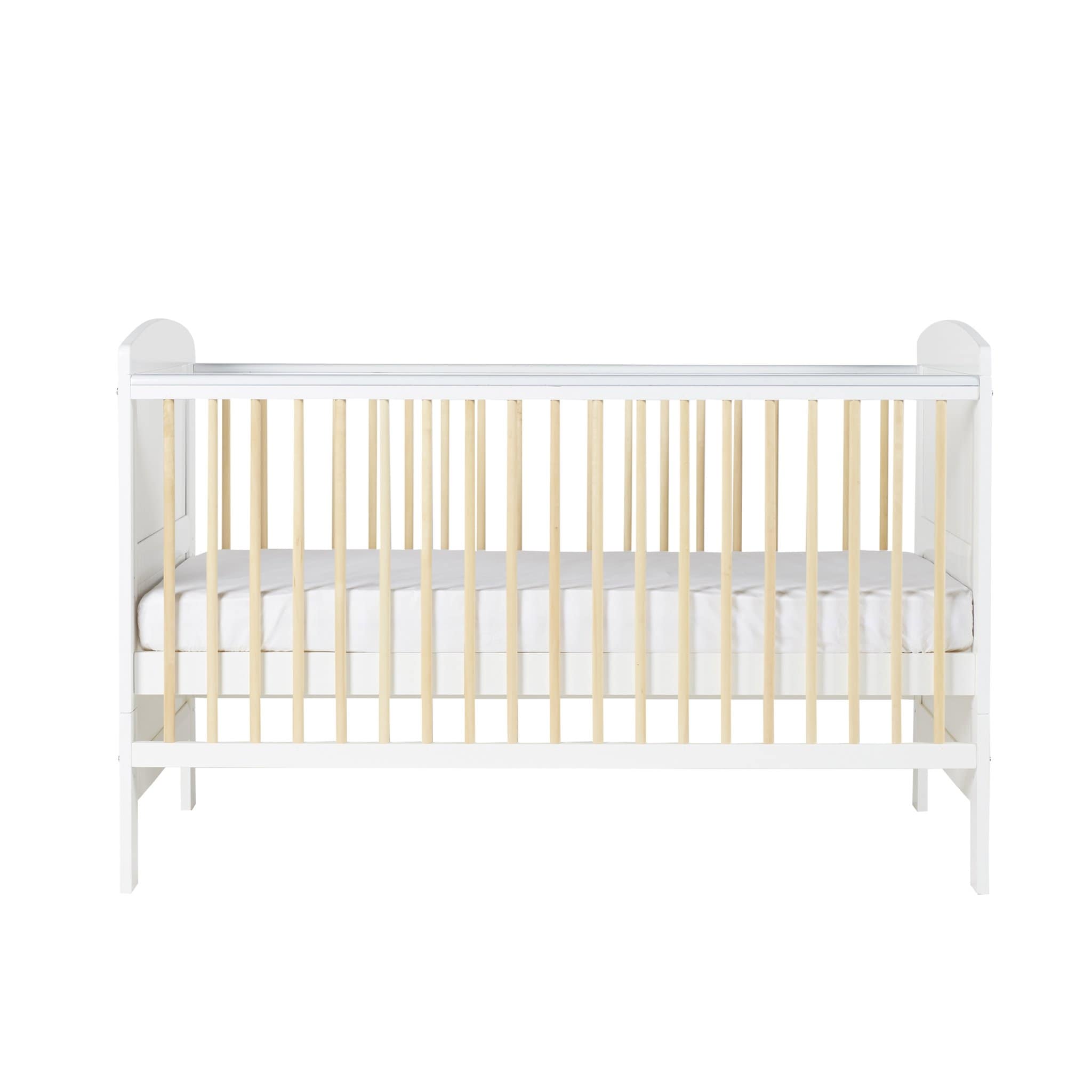Ickle Bubba Coleby Classic Cot Bed Scandi White Cot Beds