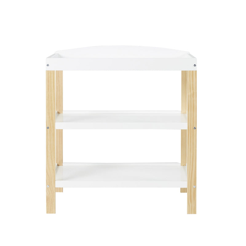 Ickle Bubba Coleby Classic Cot Bed with Drawer and Open Changer Scandi White Cot Beds