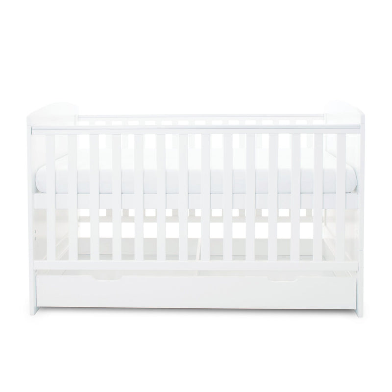 Ickle Bubba Coleby Classic Cot Bed with Under Drawer White Cot Beds