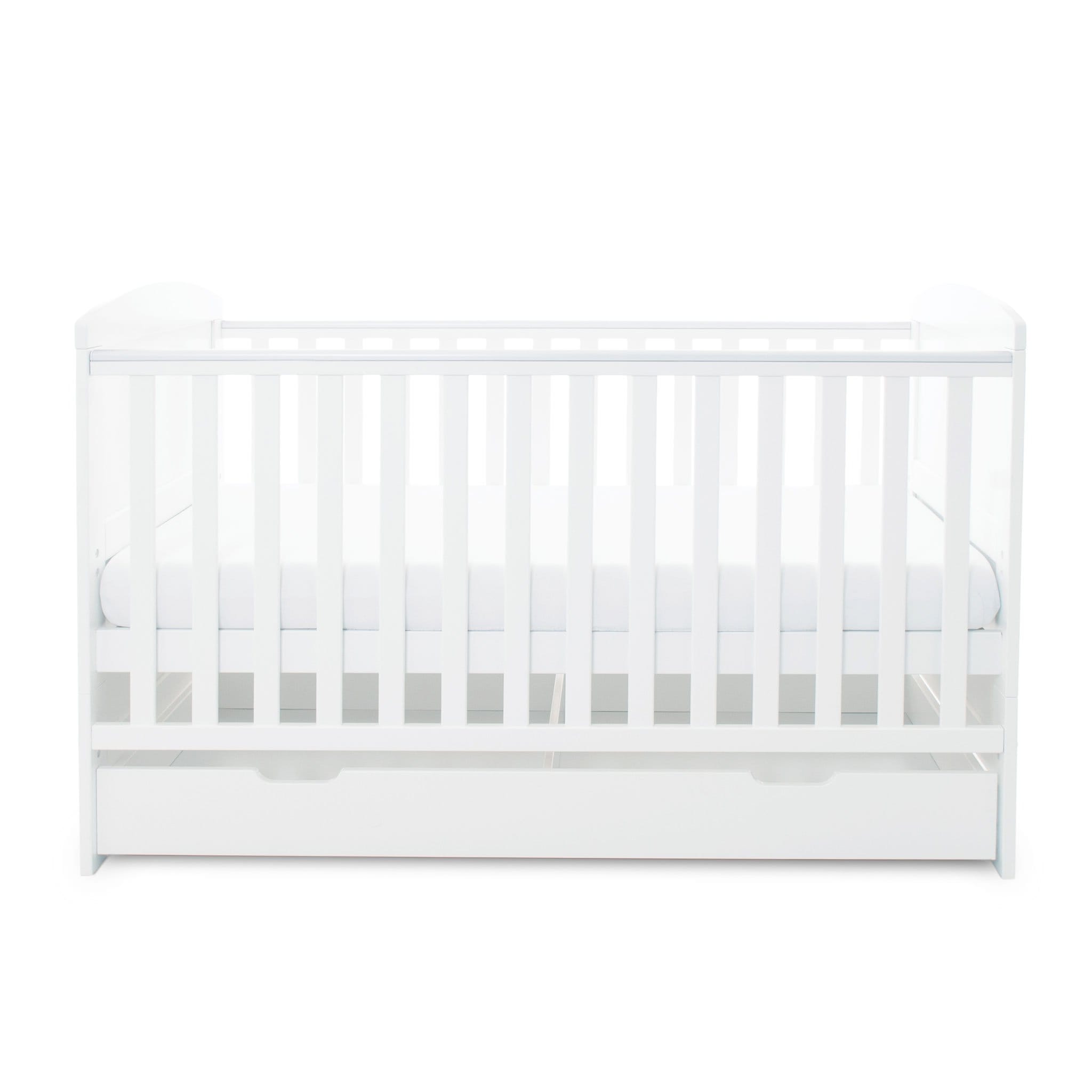 Ickle Bubba Coleby Classic Cot Bed with Under Drawer White Cot Beds