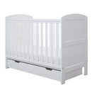 Ickle Bubba Coleby Mini Cot Bed & Under Drawer White Cot Beds