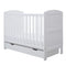 Ickle Bubba Coleby Mini Cot Bed & Under Drawer White Cot Beds