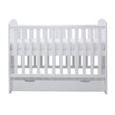 Ickle Bubba Coleby Mini Cot Bed & Under Drawer White Cot Beds