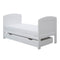 Ickle Bubba Coleby Mini Cot Bed & Under Drawer White Cot Beds