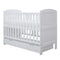 Ickle Bubba Coleby Mini Cot Bed & Under Drawer White Cot Beds