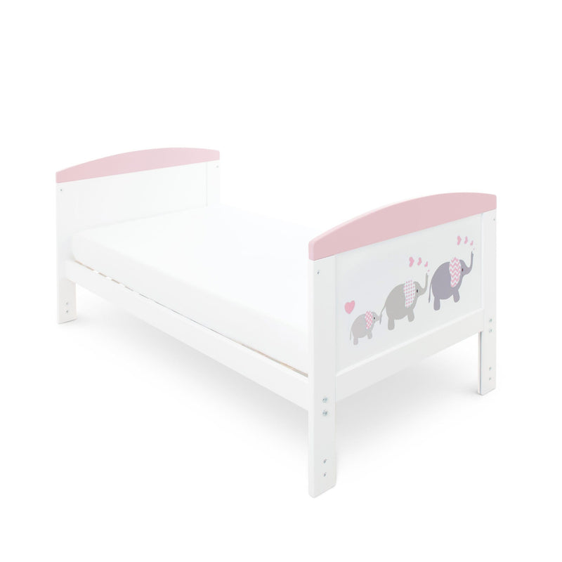 Ickle Bubba Coleby Style Cot Bed Elephant Love Pink Cot Beds
