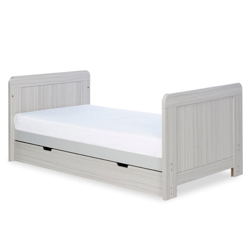 Ickle Bubba Pembrey 3 Piece Furniture Set and Under Drawer Ash Grey Cot Beds