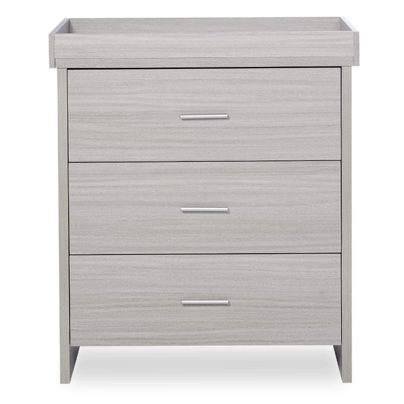 Ickle Bubba Pembrey 3 Piece Furniture Set and Under Drawer Ash Grey Cot Beds