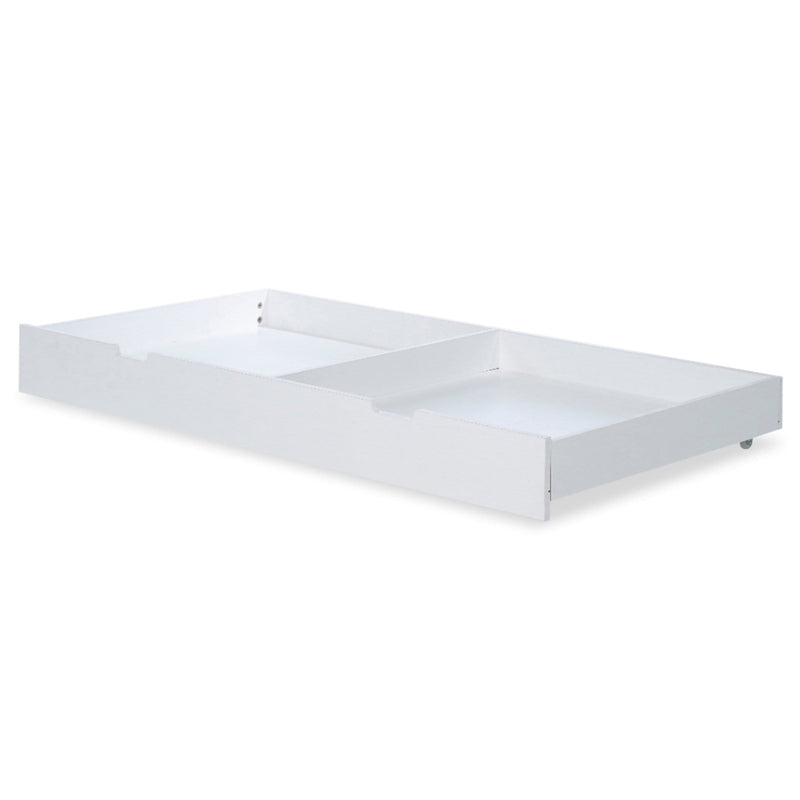 Ickle Bubba Pembrey Cot Bed and Under Drawer Ash Grey & White Cot Beds