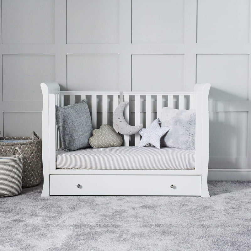 Ickle Bubba Snowdon 4 in 1 Mini Cot Bed - White Cot Beds