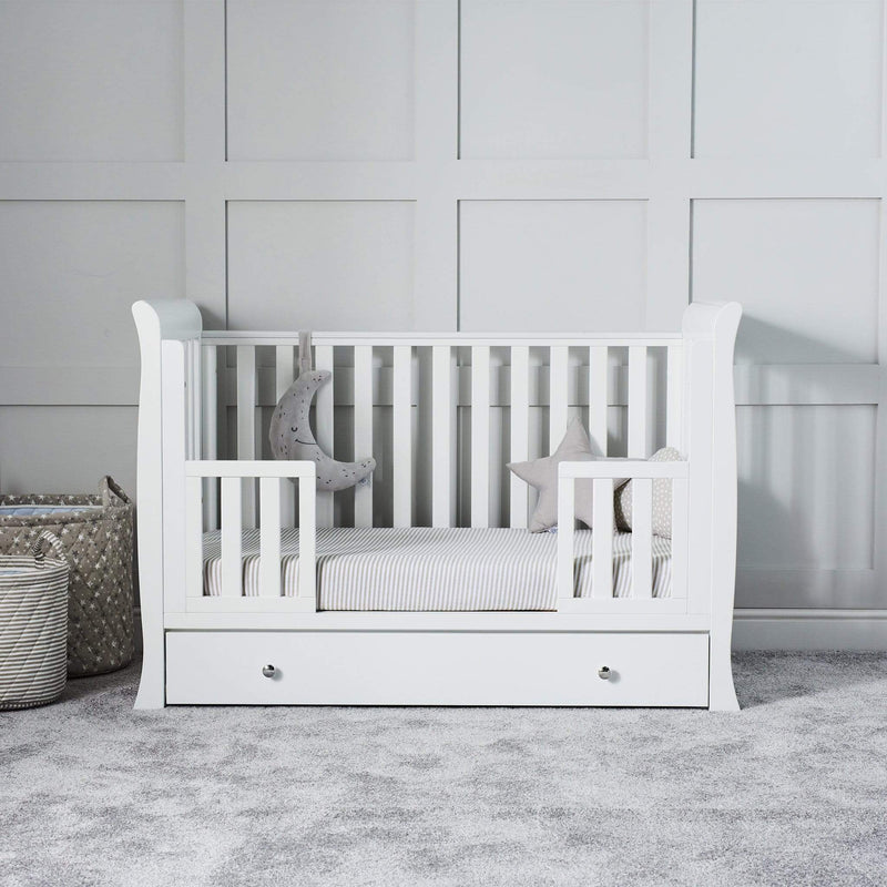 Ickle Bubba Snowdon 4 in 1 Mini Cot Bed - White Cot Beds