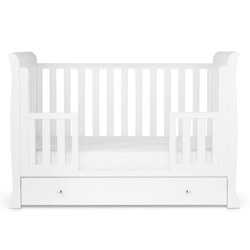 Ickle Bubba Snowdon 4 in 1 Mini Cot Bed - White Cot Beds