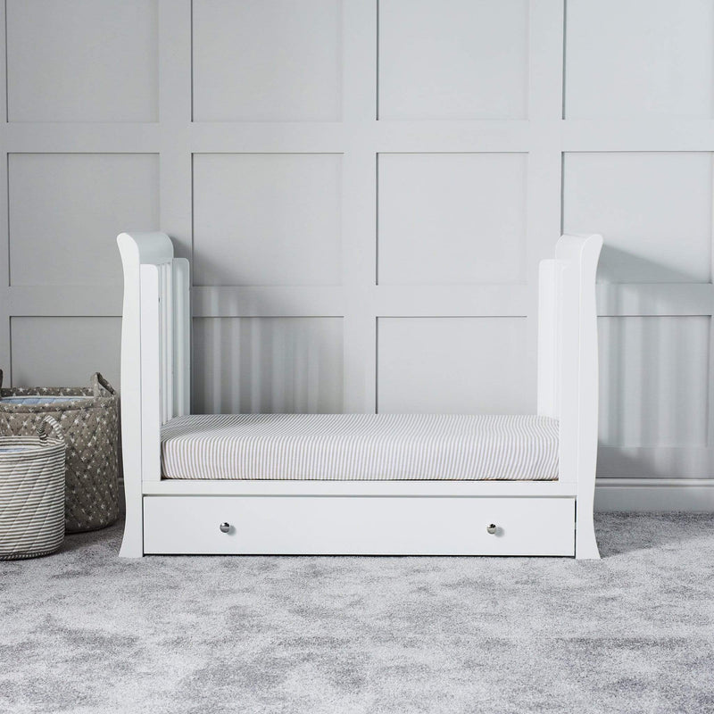 Ickle Bubba Snowdon 4 in 1 Mini Cot Bed - White Cot Beds